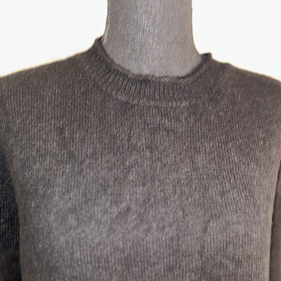 Quince Black Cashmere Crewneck, Ladies' Large - Picture 2 of 5